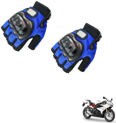 KOZDIKO Pro Biker Half Fingered Gloves Blue For Triumph Daytona 675 Riding Gloves(Blue)