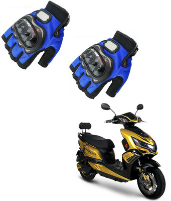 KOZDIKO Sports/Riding Half Fingered Gloves Blue For Okinawa Praise Riding Gloves(Blue)