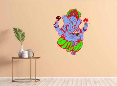 Varadvinayak 75 cm Ganesh ji Self Adhesive Sticker(Pack of 1)