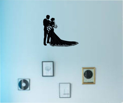 Varadvinayak 45 cm Amazing Couple Wall Stickers Self Adhesive Sticker(Pack of 1)