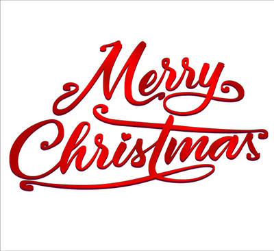 K2A Studio 60 cm merry christmas Self Adhesive Sticker(Pack of 1)