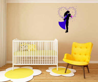 Varadvinayak 59 cm Cute couple Self Adhesive Sticker(Pack of 1)