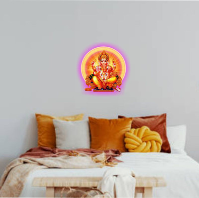 Varadvinayak 45 cm Ganesh ji Self Adhesive Sticker(Pack of 1)