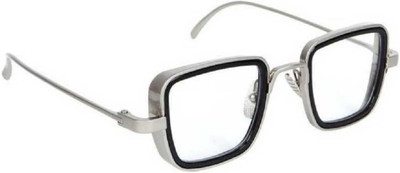 GANSTA Retro Square Sunglasses(For Men & Women, Clear)