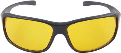 SPORT COLLECTION Wrap-around Sunglasses(For Men & Women, Yellow)