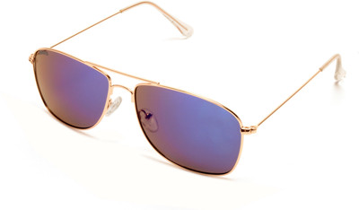 Roadies Rectangular Sunglasses(For Men & Women, Blue)