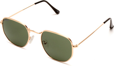 Roadies Oval Sunglasses(For Men & Women, Green)