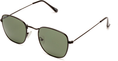 Roadies Retro Square Sunglasses(For Men & Women, Black)