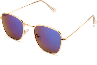 Roadies Retro Square Sunglasses(For Men & Women, Blue)