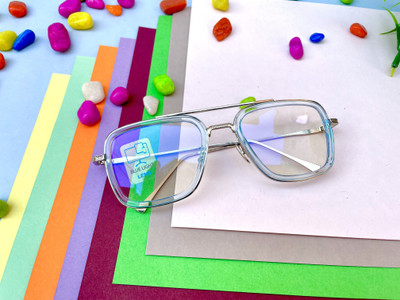 HUB CREATION Retro Square Sunglasses(For Men & Women, Clear)