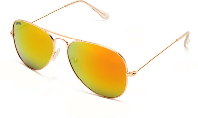 Roadies Aviator Sunglasses(For Men & Women, Golden)