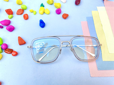 HUB CREATION Retro Square Sunglasses(For Men & Women, Clear)