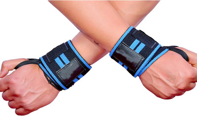 HRT Wrist Support Band With Thumb Loop Strap Red and Black, Wrist Support Wrap Wrist Support