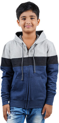 CHECKERSBAY Full Sleeve Color Block Boys Sweatshirt
