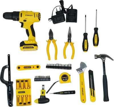 STANLEY SCH121S1H-B1 Power & Hand Tool Kit(48 Tools)