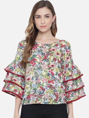 ALL WAYS YOU Casual Printed Women Multicolor Top