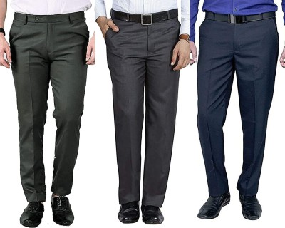 ZEE GOLD Relaxed Men Multicolor Trousers