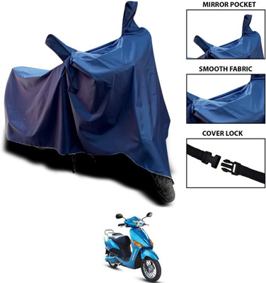 KEDIT Two Wheeler Cover for Hero(Blue)