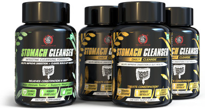 The Yoga Man lab Stomach Cleanser Colon Detox Intestine Cleanser 1pack + Daily Cleanse 3pack(4 x 1 No)