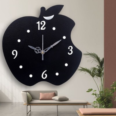 FASTQT Analog 25 cm X 25 cm Wall Clock(Black, Without Glass, DIY Clocks)
