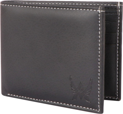 ARFA Men Casual Black Artificial Leather Wallet(8 Card Slots)