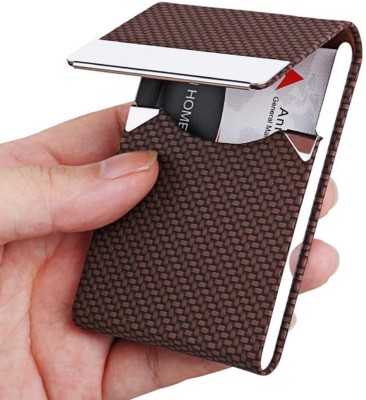 VOGARD Men & Women Casual Brown Aluminium Card Holder(25 Card Slots)