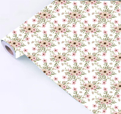 ASA PRINT SOLUTION Vinyl Floral & Botanical White Wallpaper(L x W: 228 cm x 40 cm)