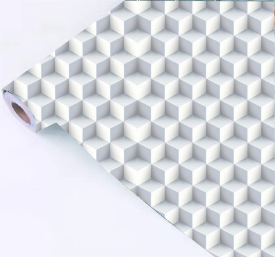 ASA PRINT SOLUTION Vinyl Floral & Botanical White Wallpaper(L x W: 228 cm x 40 cm)