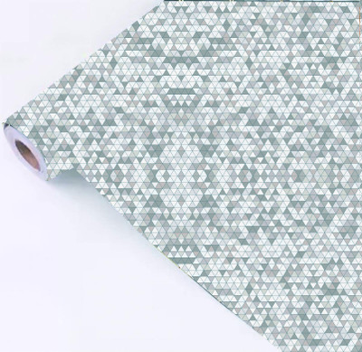ASA PRINT SOLUTION Vinyl Abstract White Wallpaper(L x W: 228 cm x 40 cm)