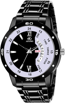 ADAMO 841NNM02 ADAMO Designer Black Dial Day & Date Men's & Boy's Watch Analog Watch  - For Men
