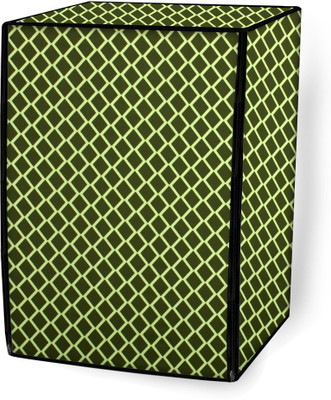 Stylista Front Loading Washing Machine  Cover(Width: 61 cm, Check Militaty)