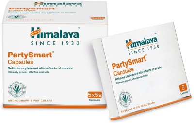 HIMALAYA Party Smart Capsules (Box of 25 Cap)(Pack of 5)