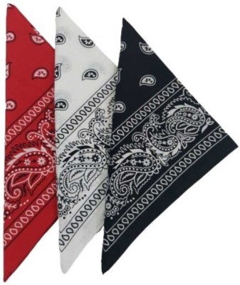 Bismaadh Boys, Girls, Boys & Girls, Men, Women, Men & Women Printed Bandana(Pack of 3)