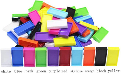 Pulsbery Unbreakable Dominoes Building Blocks Set for 3-8 Years Old Kids Boys & Girls & 100 Piece,(Multi Color)(Multicolor)