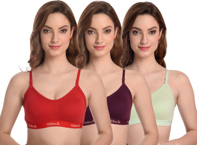 TEENPLUS Women Sports Non Padded Bra(Multicolor)