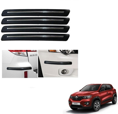 KOZDIKO Plastic Car Bumper Guard(Black, Pack of 4, Renault, Kwid)