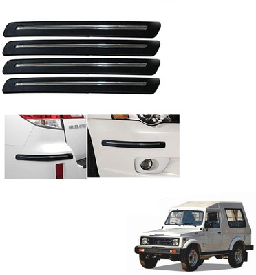 KOZDIKO Plastic Car Bumper Guard(Black, Pack of 4, Maruti, Gypsy)