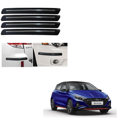 KOZDIKO Plastic Car Bumper Guard(Black, Pack of 4, Hyundai, i20)