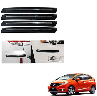 KOZDIKO Plastic Car Bumper Guard(Black, Pack of 4, Honda, Jazz)