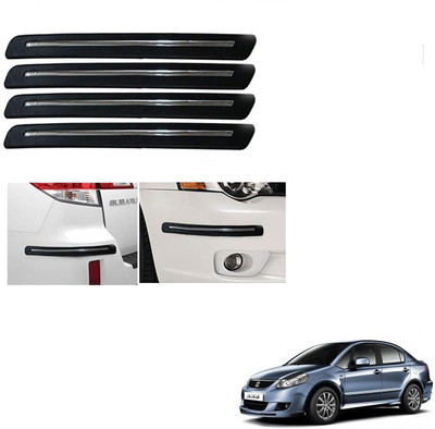 KOZDIKO Plastic Car Bumper Guard(Black, Pack of 4, Maruti, SX4)