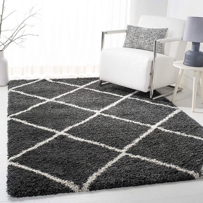 RM Handloom Grey Polyester Carpet(6 ft,  X 2 ft, Rectangle)