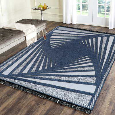 Linen Basics Multicolor Chenille Runner(5 ft,  X 7 ft, Rectangle)