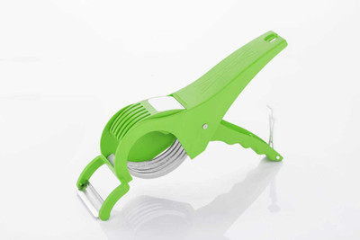 KHANSAHEB veg peeler and cutter home use 2 in 1 nicer vegetable cutter chopper Vegetable & Fruit Slicer(1 Unit)