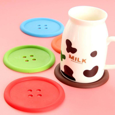 Nishoya Round Reversible ABS Coaster Set(Pack of 5)