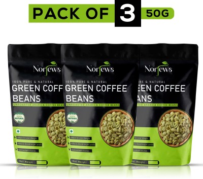 Norjews Green Coffee Beans for Weight and Fat Loss 50g Pack of 3 Coffee Beans(3 x 50 g)