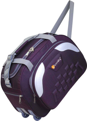 Trovety Travel Luggage (Expandable) Trovety Heavy Duty Branded Quality Duffel Luggage Travel Bag Duffel With Wheels (Strolley)