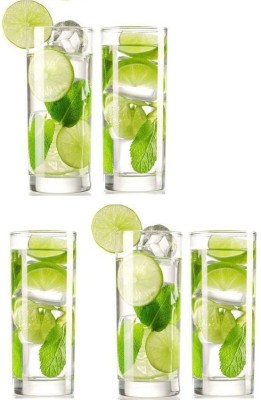 AFAST (Pack of 5) E_ADB_300_5 Glass Set Water/Juice Glass(300 ml, Glass, Clear)