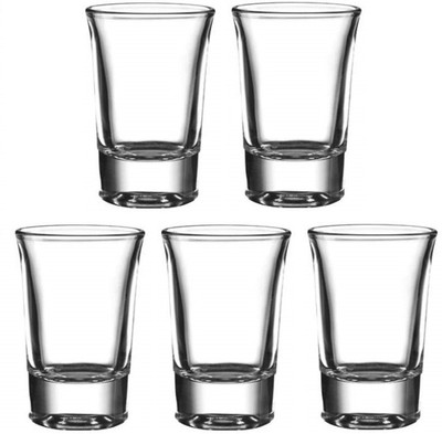 Somil (Pack of 5) Party Perfect Shot Glasses: Making Every Moment Unforgettable - B81 Glass Set Shot Glass(30 ml, Glass, Clear)