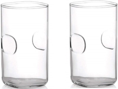 Somil (Pack of 2) Multipurpose Drinking Glass -B1076 Glass Set Water/Juice Glass(300 ml, Glass, Clear)