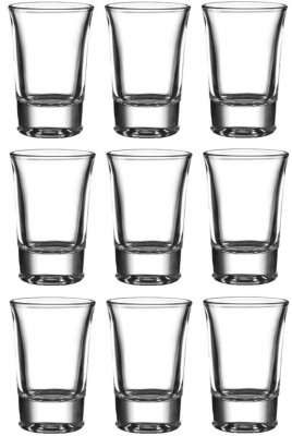 1st Time (Pack of 9) Party Perfect Shot Glasses: Making Every Moment , 30 Ml, Pack Of 9 -A5 Glass Set Shot Glass(30 ml, Glass, Clear)